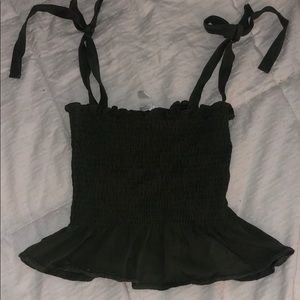 Olive Green Crop Top